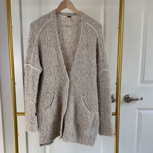 Cozy Free People Popcorn Knit Open Cardigan - Women Sweater
